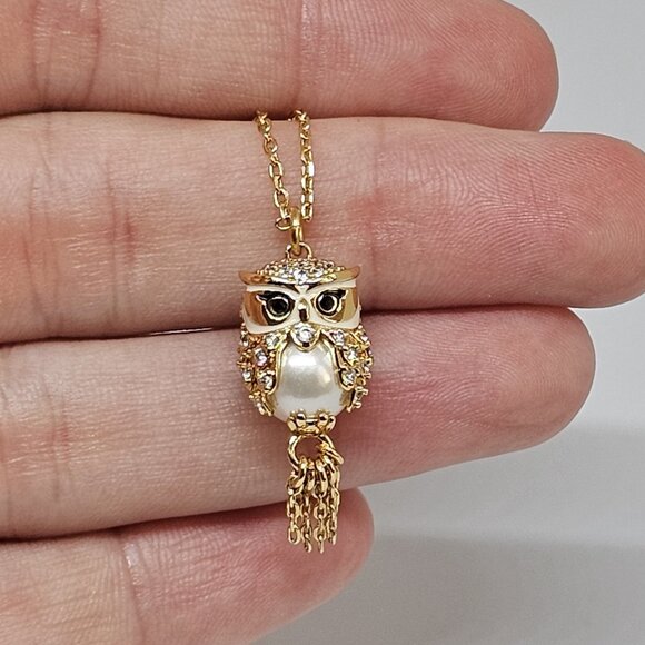 Kate Spade Winter Wonderland Hoot Owl Pedant Necklace - Picture 5 of 10